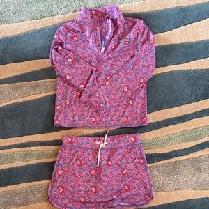 Vineyard Vines Purple Floral Kids Matching Set